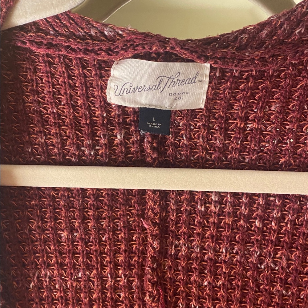 Universal Thread Maroon Cardigan - Picture 2 of 4